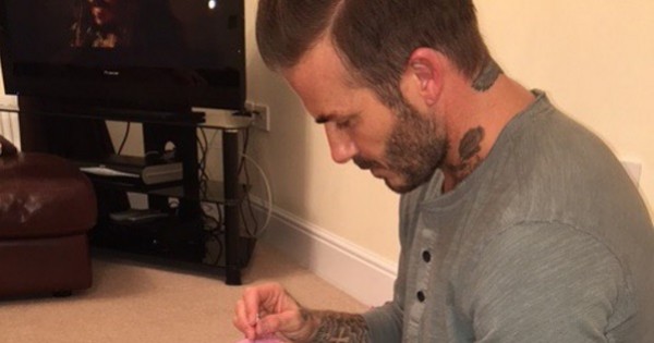 תמונת היום: דיוויד בקהאם מדגים אבהות למופת