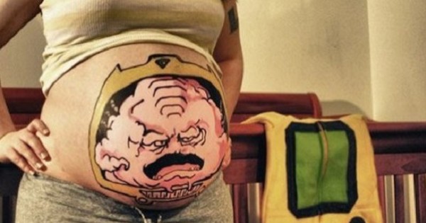 ציורי בטן: ככה עושות אמנות מהיריון