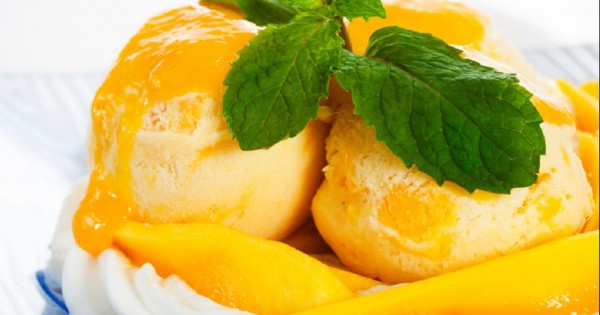 סורבה מנגו מרענן ב-5 דקות הכנה