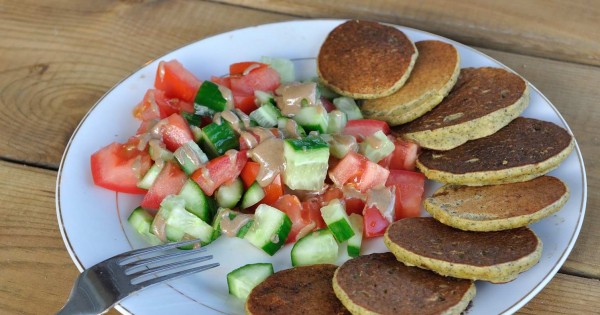 חביתיות קמח חומוס וזעתר