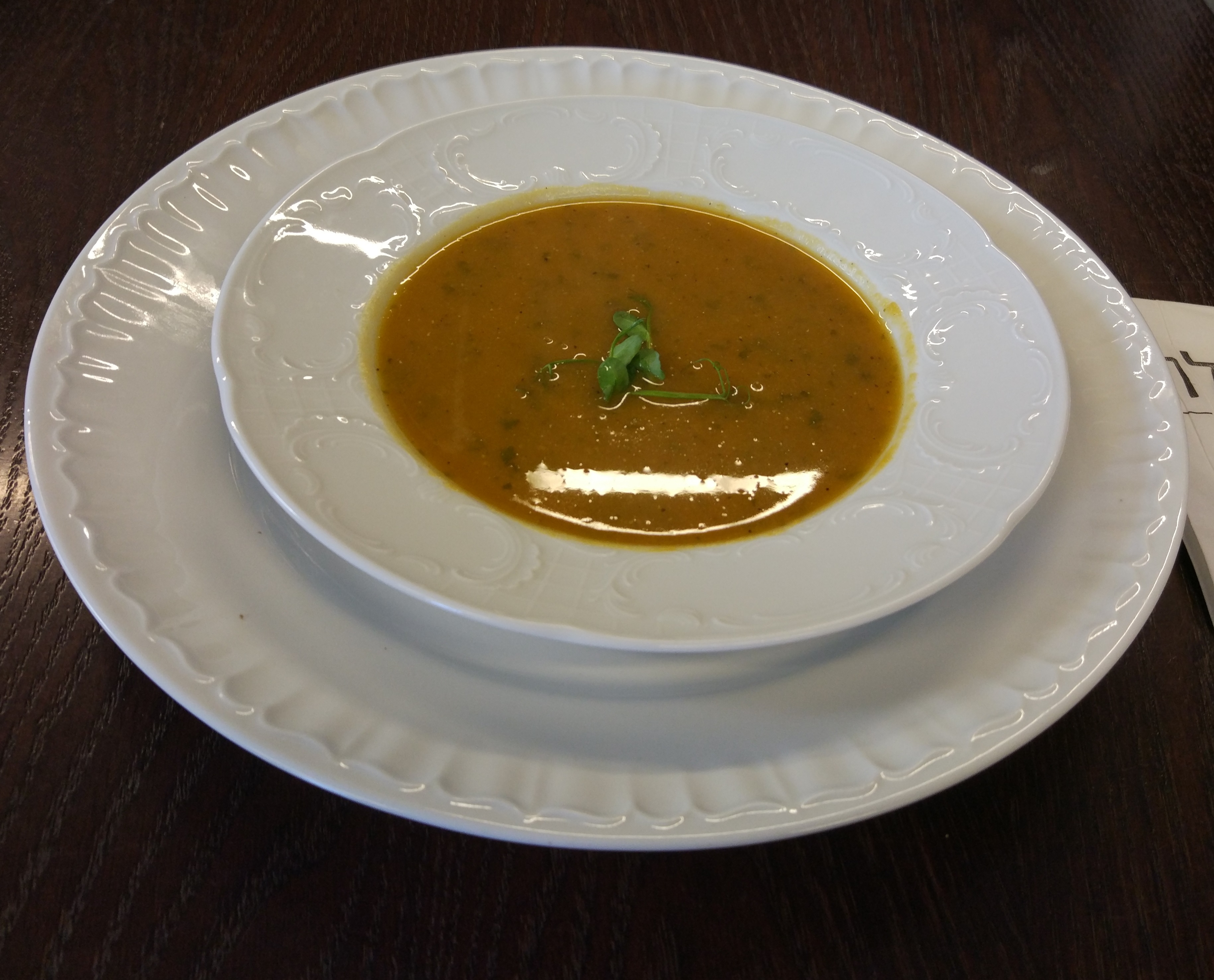 מתכון למרק דלעת ועדשים