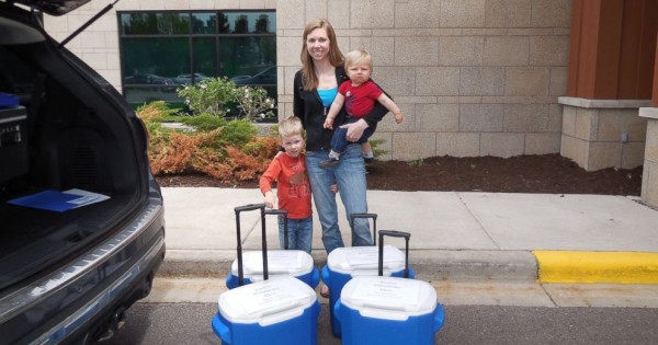 תרמה 29 ליטרים של חלב אם