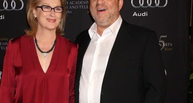 ויינשטיין עם מריל סטריפ. שותקת. תמונה: Shutterstock