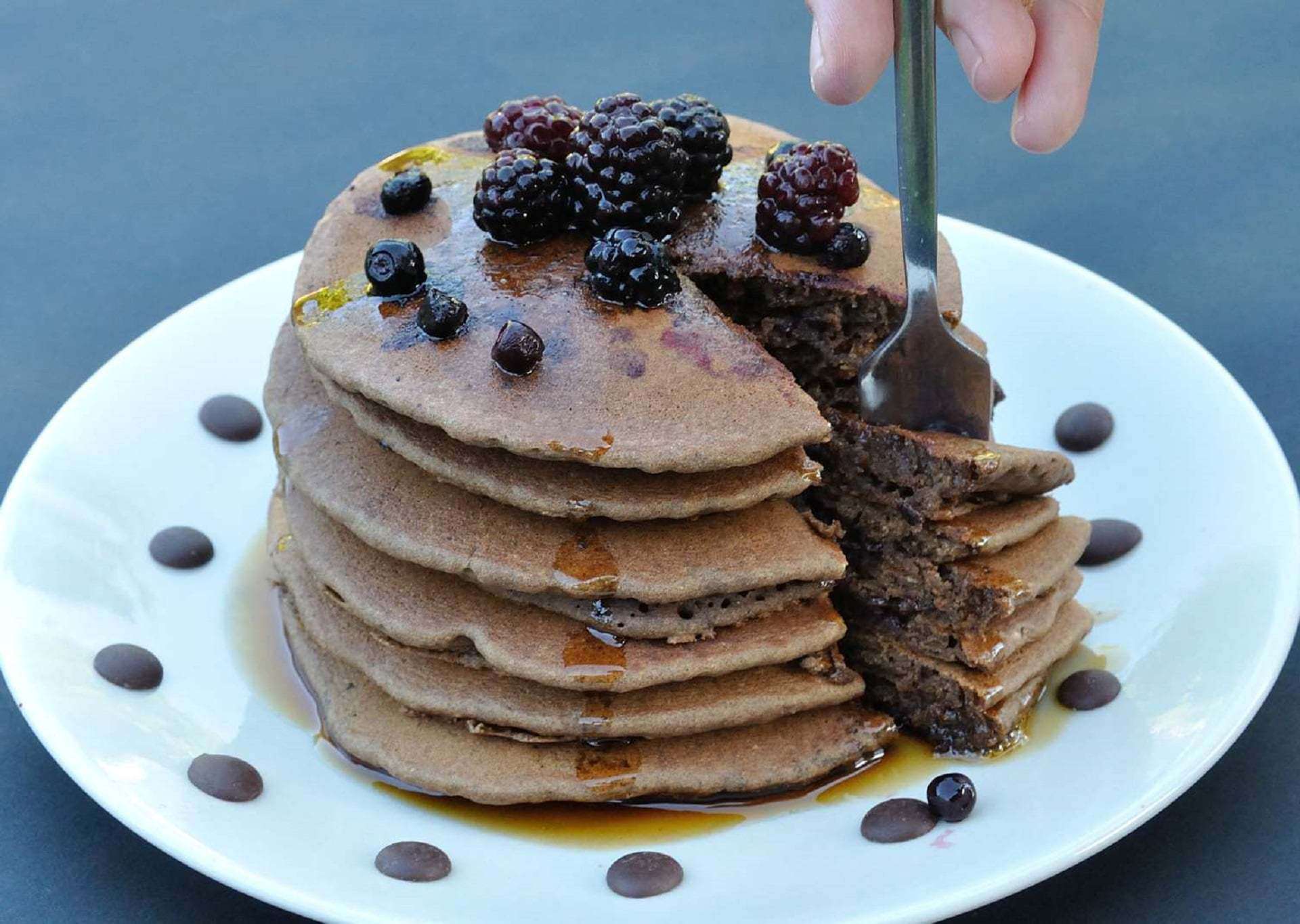 פנקייק טבעוני בטעם שוקולד