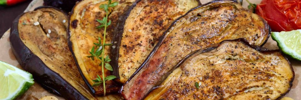 פרוסות חצילים בתנור