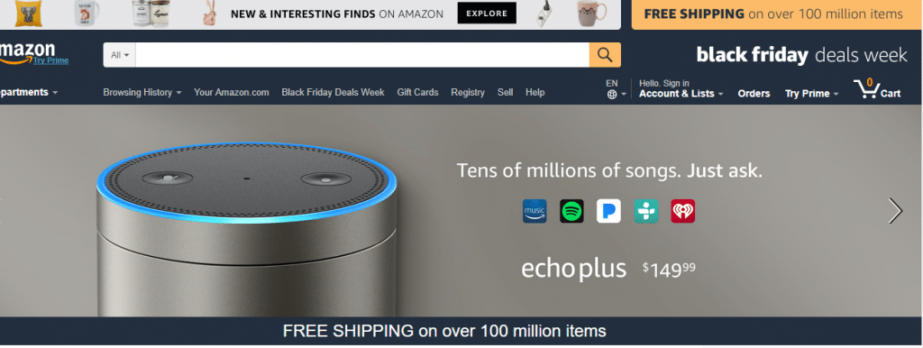 אמזון. צילום מסך