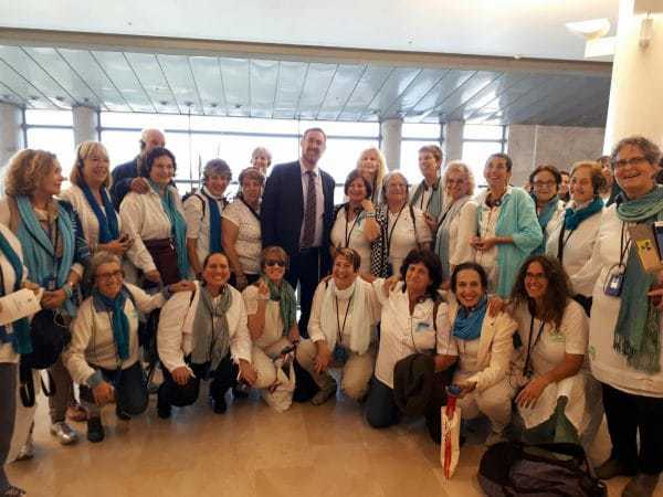 עם ח"כ יהודה גליק. צילום: נשים עושות שלום