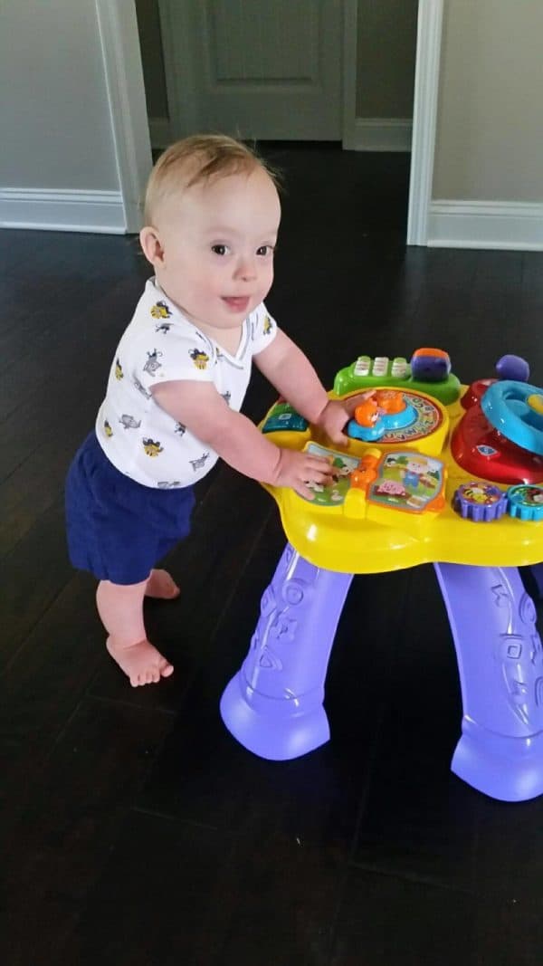 תינוק השנה של גרבר עם תסמונת דאון, לוקאס וורן. באדיבות גרבר