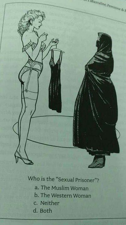 מי בכלא: רעולת הפנים או הסקסית?