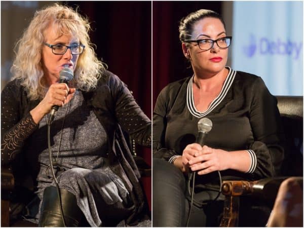 רחל טבת ויזל ואושרית נברה בפאנל "לא נאלמות ולא נעלמות". צילום: בני גם זו לטובה