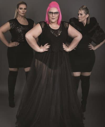 גאלה רחמילביץ' ולירז אסייג בצילומים ל- PLUS SIZE FASHION WEEK TLV. צילום: פזית עוז