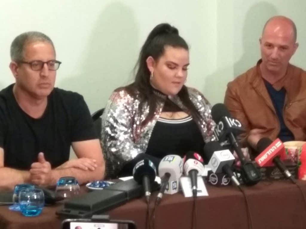 נטע ברזילי במסיבת העיתונאים הישראליים בליסבון