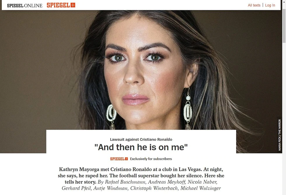 קתרין מאיורגה בראיון ל"דר שפיגל" (צילום מסך) 