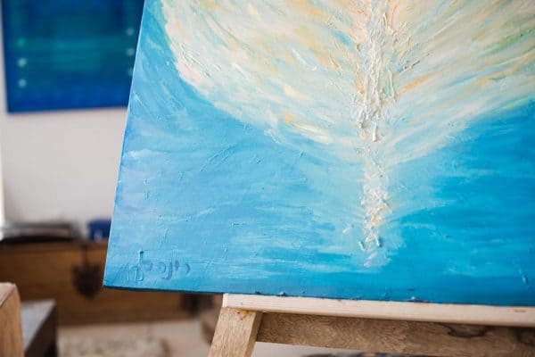 יצירה של רונה רמון ז"ל  צילום תמי בר שי WWW.CHICBOX.CO.IL