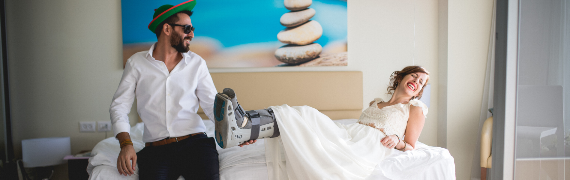 הסיוט של כל כלה: לשבור את הקרסול 5 ימים לפני החתונה