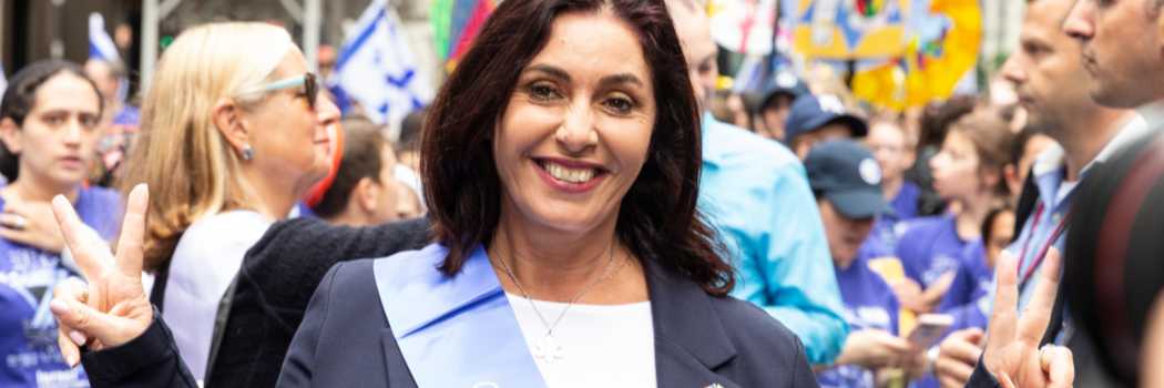 מירי רגב בראש מצעד ההזדהות עם ישראל בניו יורק. צילום shutterstock