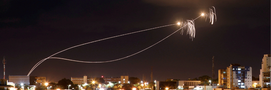 Iron Dome anti-missile system fires interception missiles as rockets are launched from Gaza towards Israel as seen from the city of Ashkelon, Israel October 27, 2018. Picture taken with long exposure. REUTERS/Amir Cohen TPX IMAGES OF THE DAY - RC154AC61A90