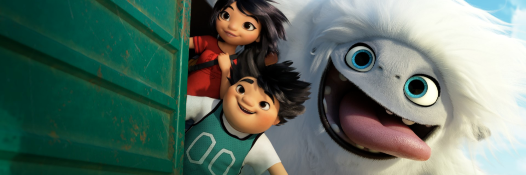 (from left) Yi (Chloe Bennet), Peng (Albert Tsai) and Everest in DreamWorks Animation and Pearl Studio’s Abominable, written and directed by Jill Culton.