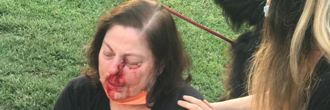 רונית ברק דקות אחרי תקיפתה ברמת החייל בתל אביב